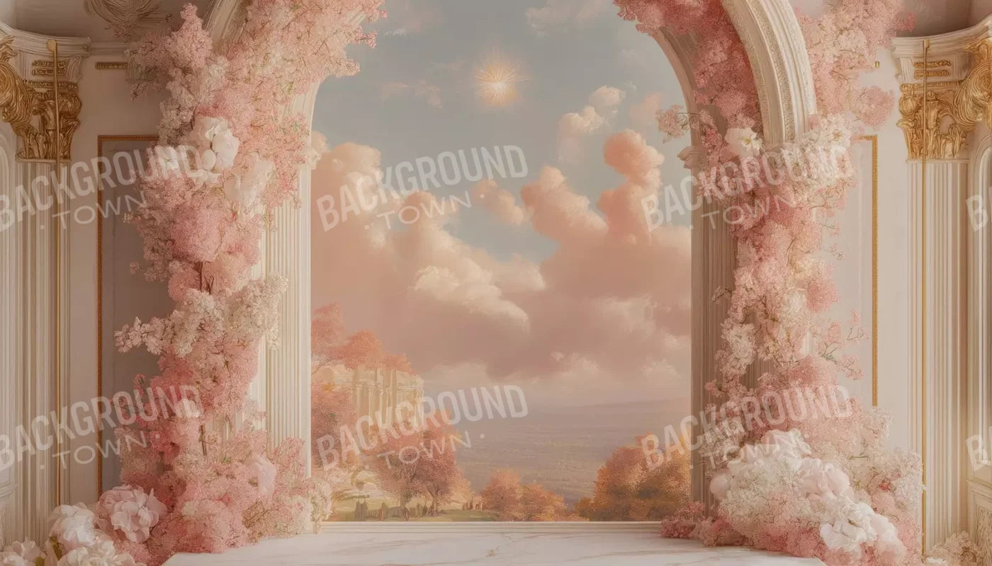 Baby Pink Archway 14’X8’ Ultracloth (168 X 96 Inch) Backdrop