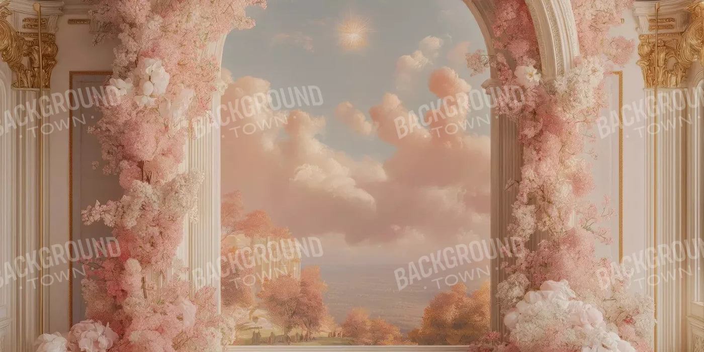 Baby Pink Archway 16’X8’ Ultracloth (192 X 96 Inch) Backdrop