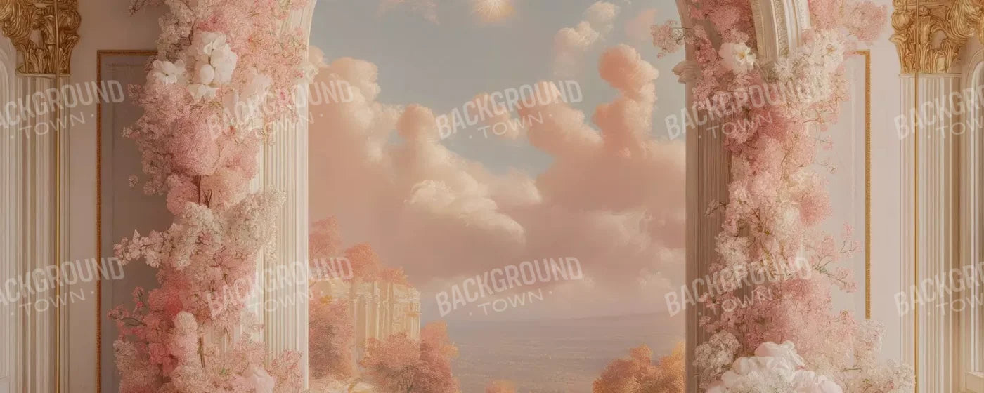 Baby Pink Archway 20’X8’ Ultracloth (240 X 96 Inch) Backdrop