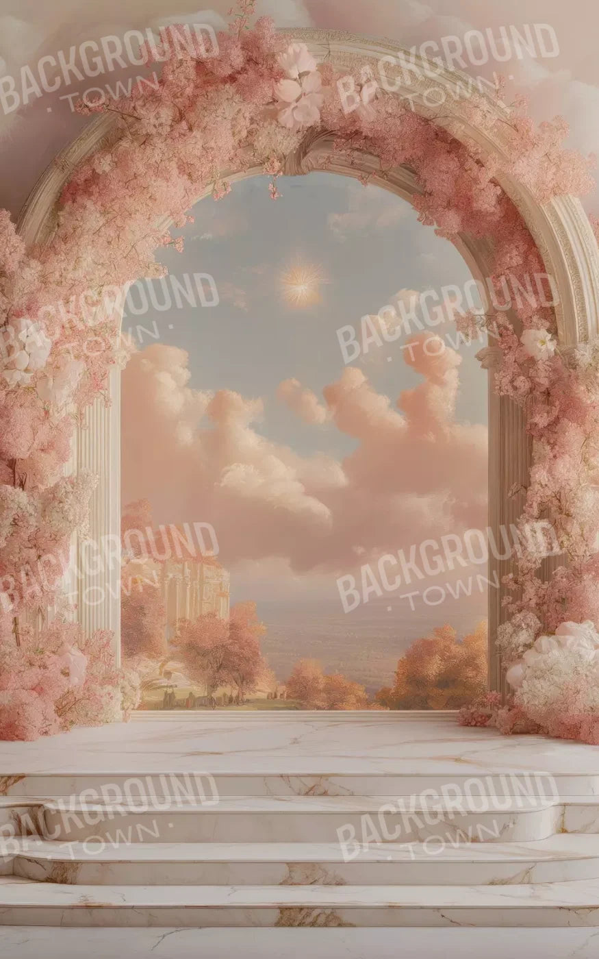 Baby Pink Archway 5’X8’ Ultracloth (60 X 96 Inch) Backdrop