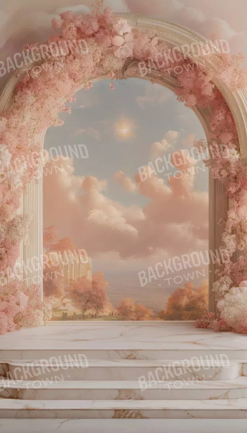 Baby Pink Archway 8’X14’ Ultracloth (96 X 168 Inch) Backdrop