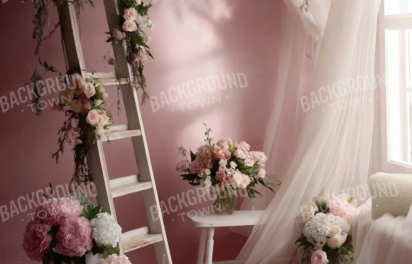 Baby Pink Room 14’x9’ UltraCloth (168 x 108 inch) Backdrop