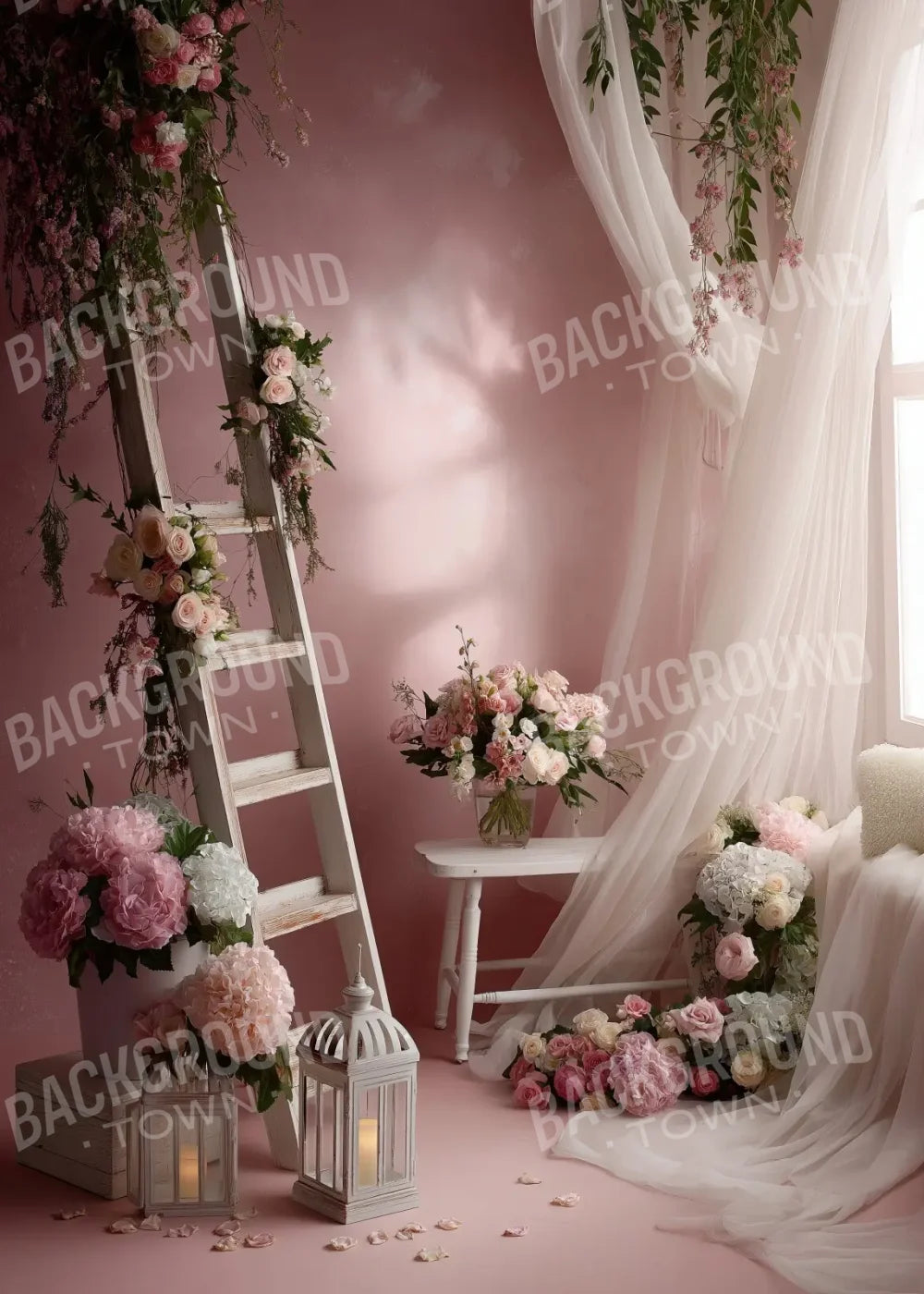 Baby Pink Room 5’x7’ UltraCloth (60 x 84 inch) Backdrop