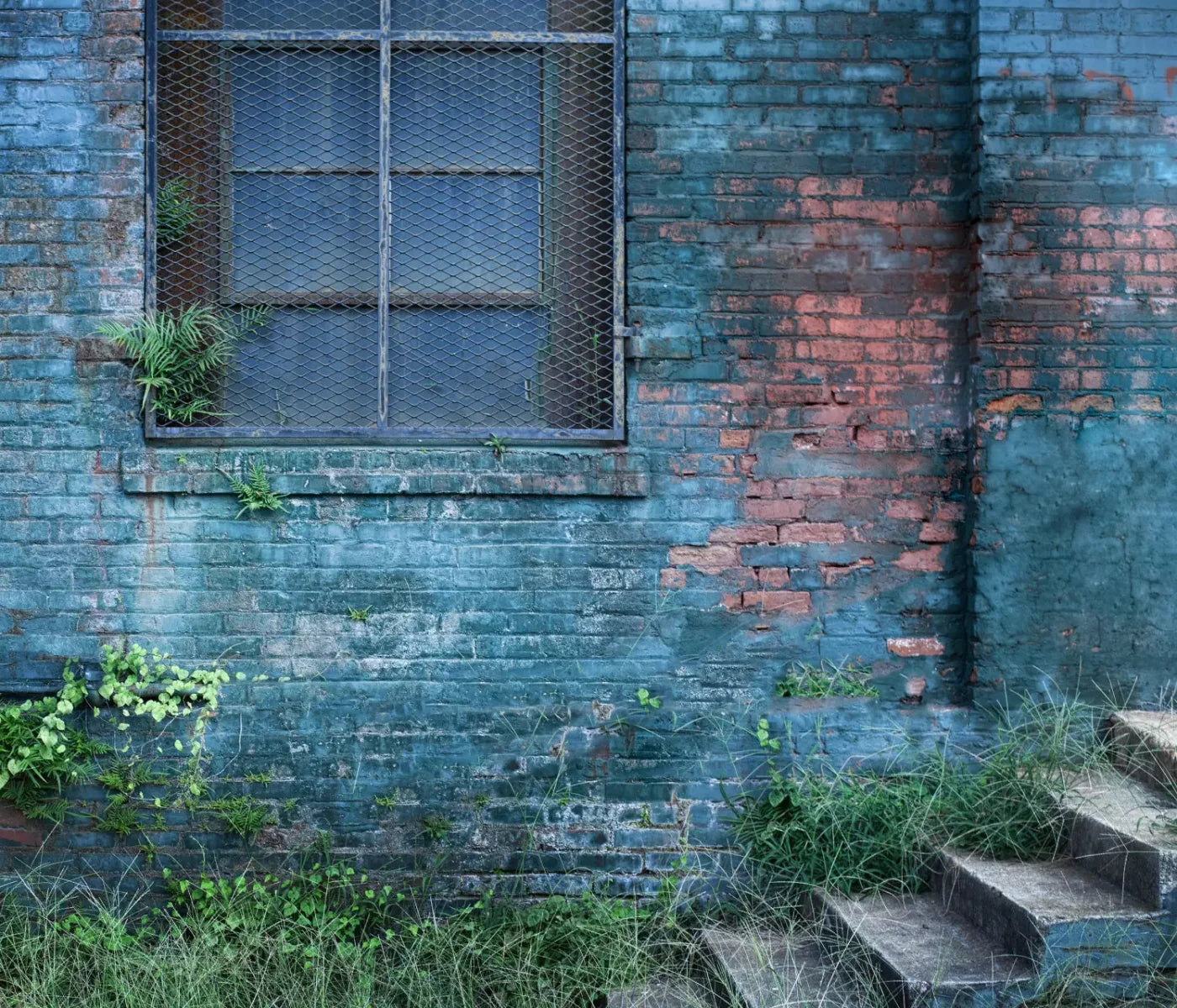 Back Alley Blue 12X10 Ultracloth ( 144 X 120 Inch ) Backdrop