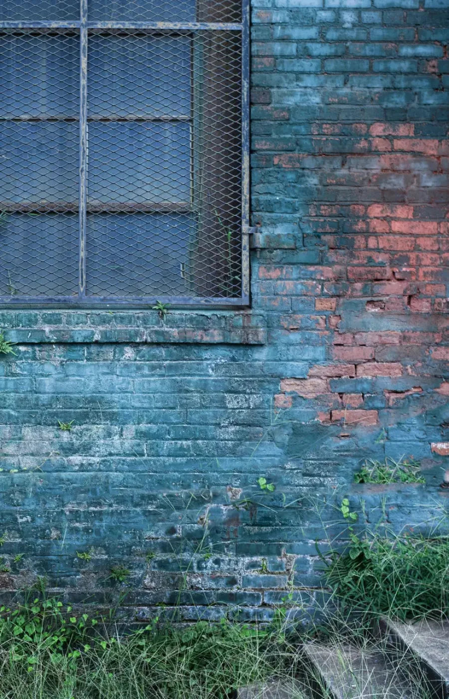 Back Alley Blue 8X12 Ultracloth ( 96 X 144 Inch ) Backdrop
