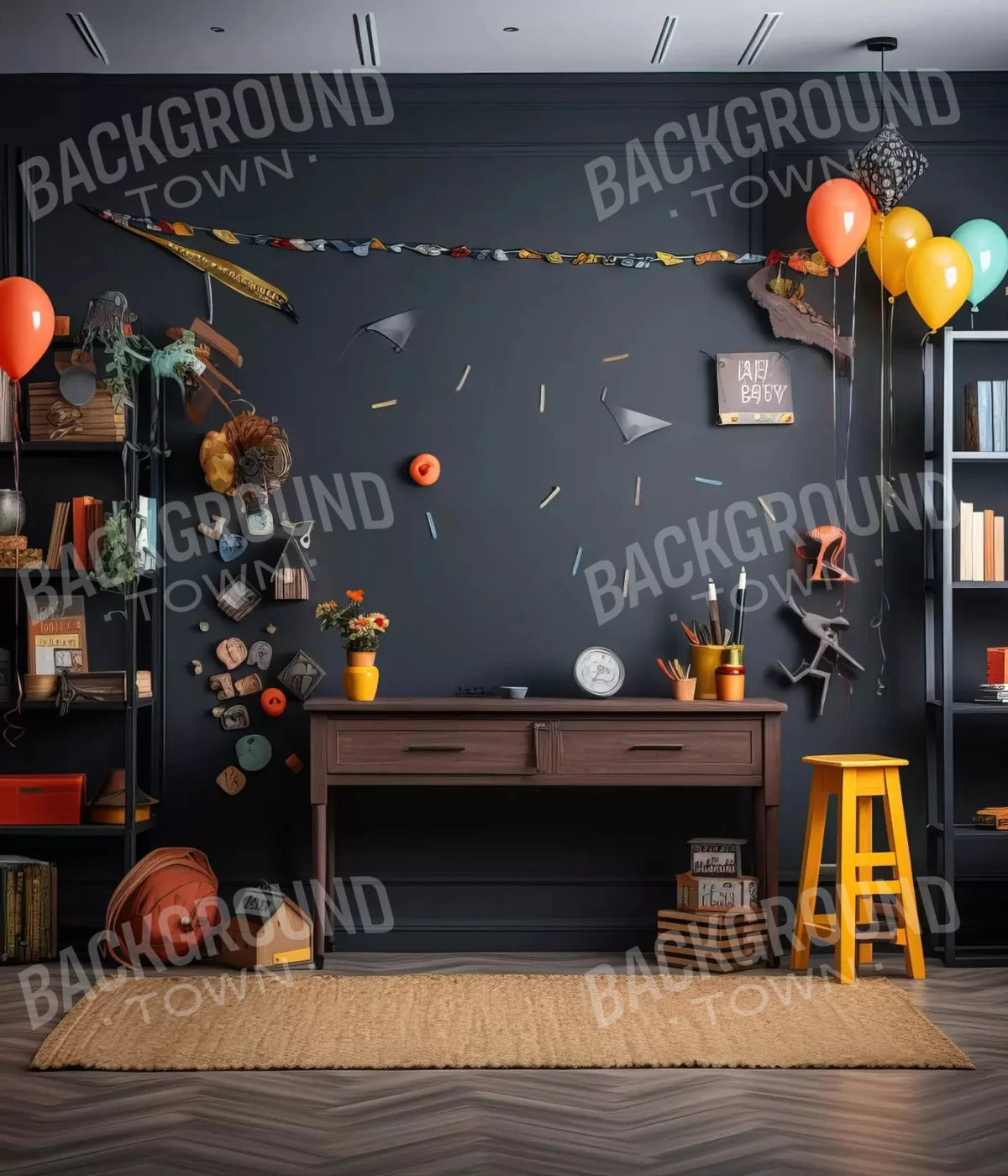 Back To School 10X12 Ultracloth ( 120 X 144 Inch ) Backdrop