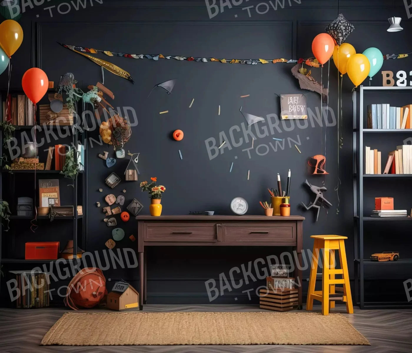 Back To School 12X10 Ultracloth ( 144 X 120 Inch ) Backdrop