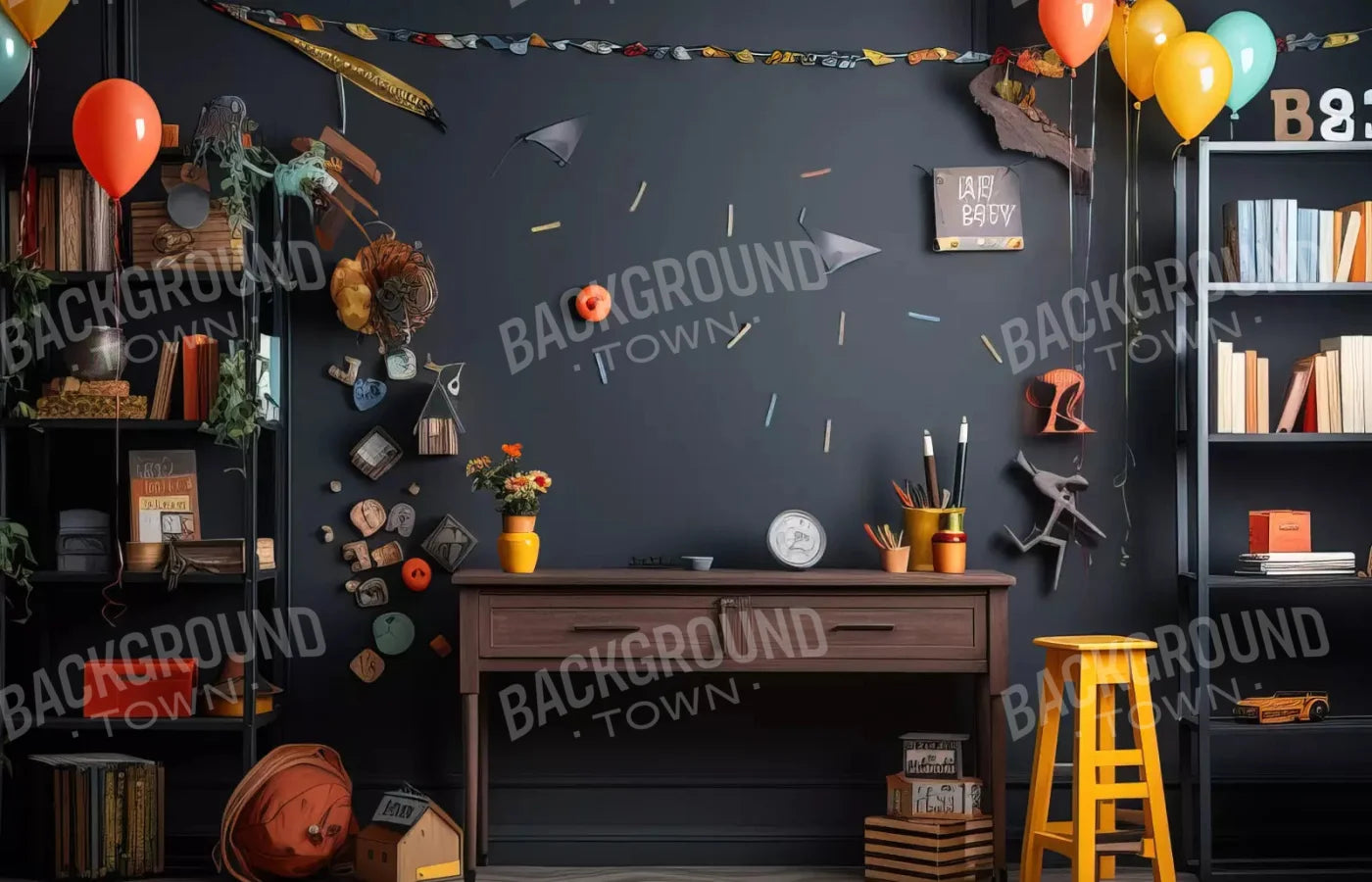 Back To School 12X8 Ultracloth ( 144 X 96 Inch ) Backdrop