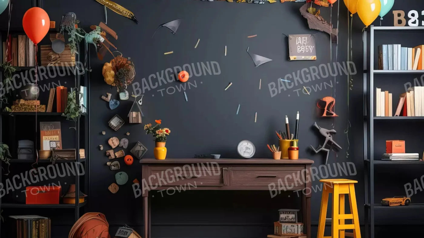 Back To School 14X8 Ultracloth ( 168 X 96 Inch ) Backdrop