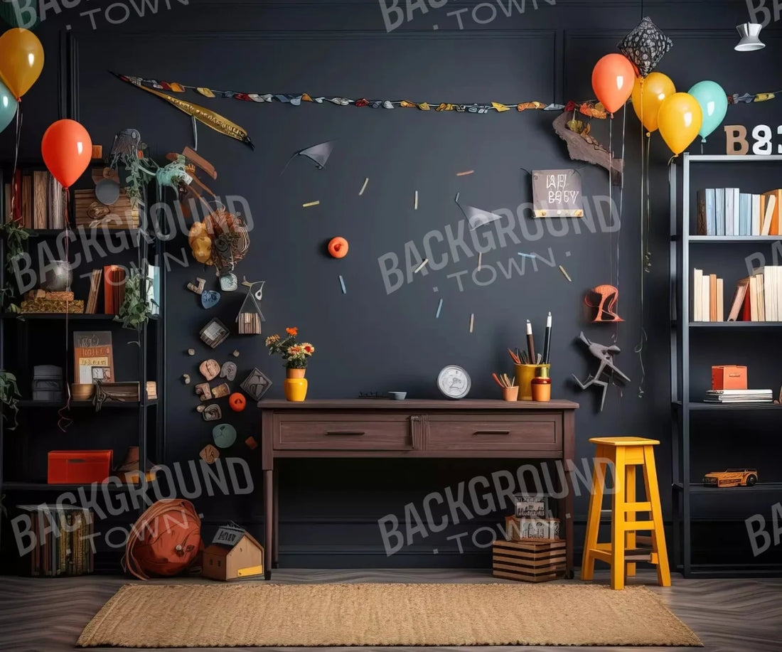 Back To School 5X42 Fleece ( 60 X 50 Inch ) Backdrop