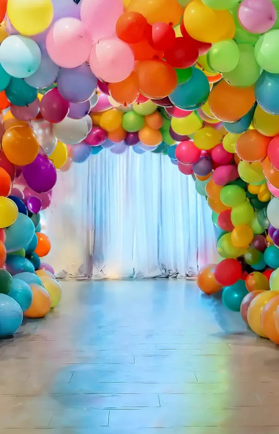 Balloon Tunnel 9’X14’ Ultracloth (108 X 168 Inch) Backdrop