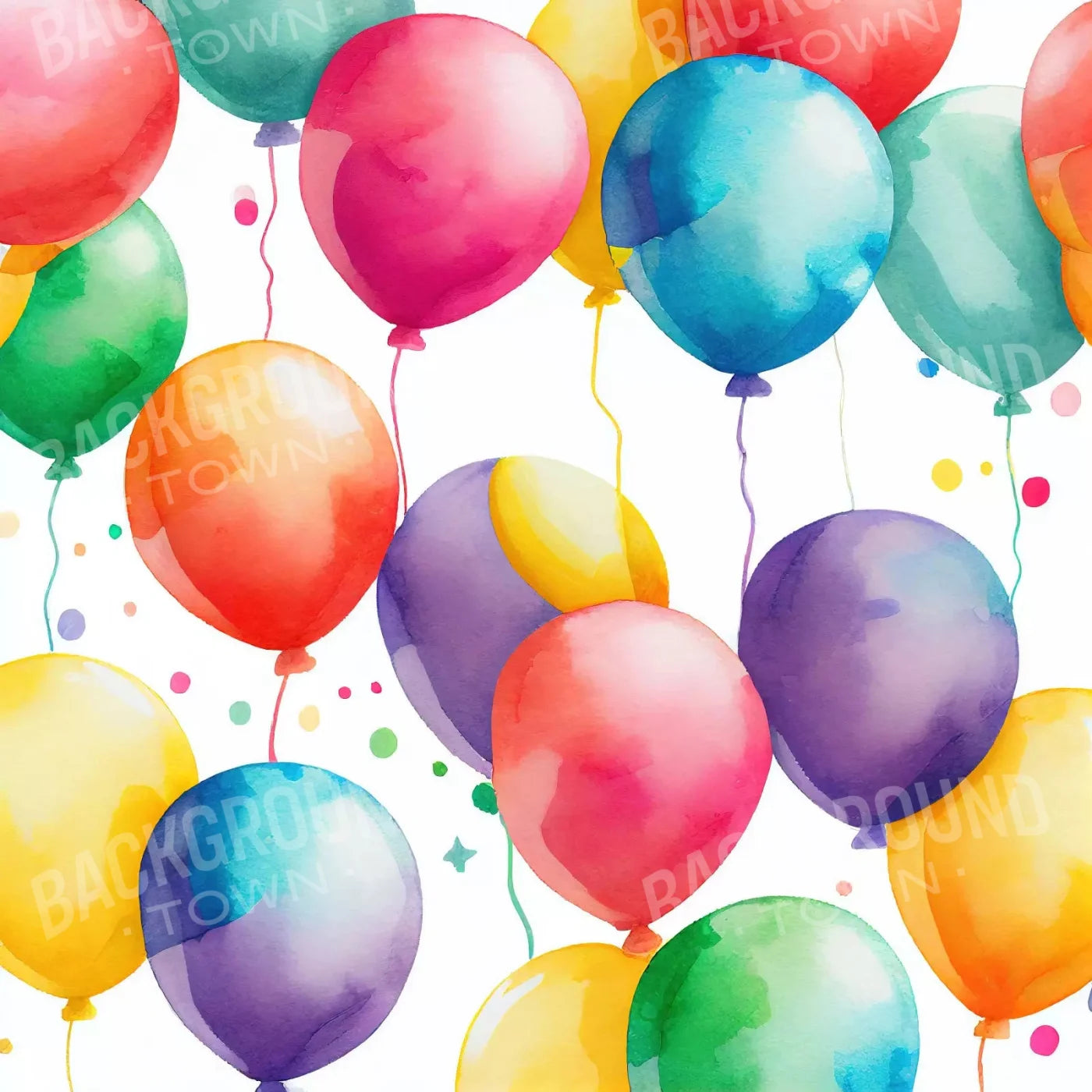 Balloon Wall 8X8 Fleece ( 96 X Inch ) Backdrop