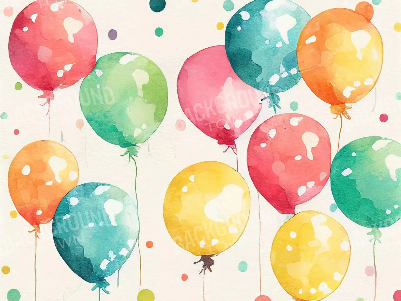 Balloon Wall Vintage 10X8 Fleece ( 120 X 96 Inch ) Backdrop