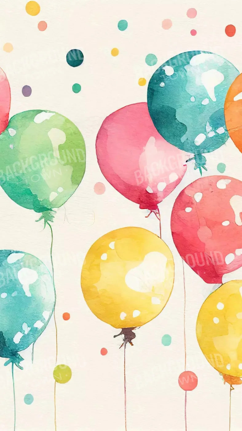Balloon Wall Vintage 8X14 Ultracloth ( 96 X 168 Inch ) Backdrop