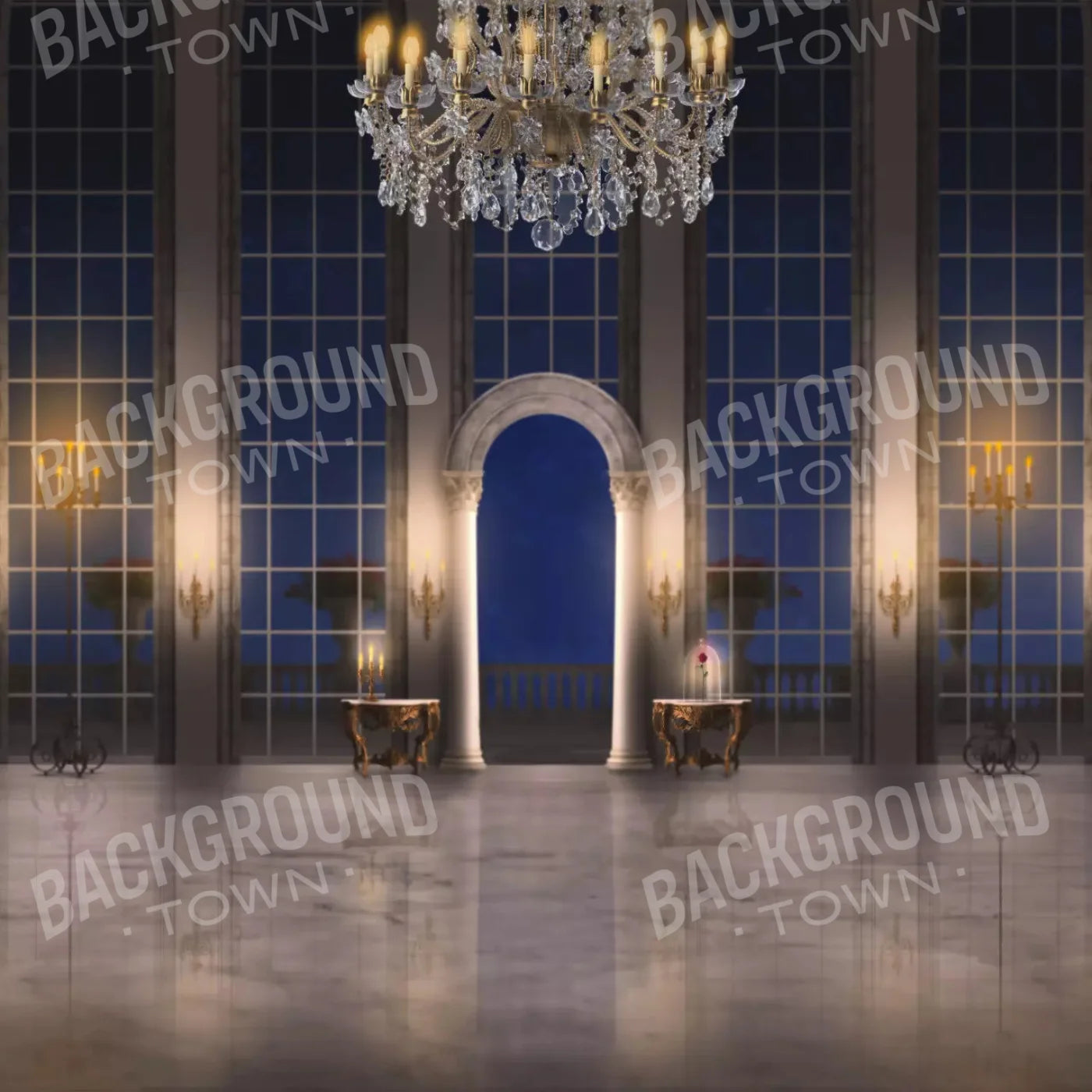 Ballroom 8X8 Fleece ( 96 X Inch ) Backdrop