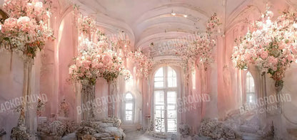 Ballroom In Pink 3 16X8 Ultracloth ( 192 X 96 Inch ) Backdrop