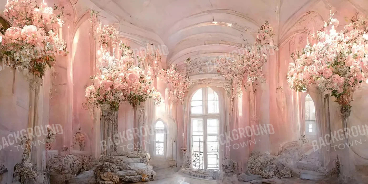 Ballroom In Pink 3 20X10 Ultracloth ( 240 X 120 Inch ) Backdrop