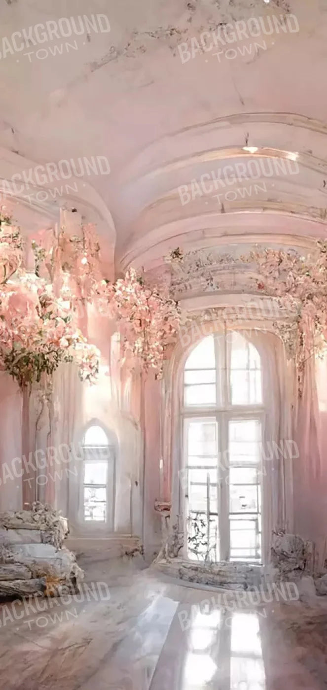 Ballroom In Pink 3 8X16 Ultracloth ( 96 X 192 Inch ) Backdrop