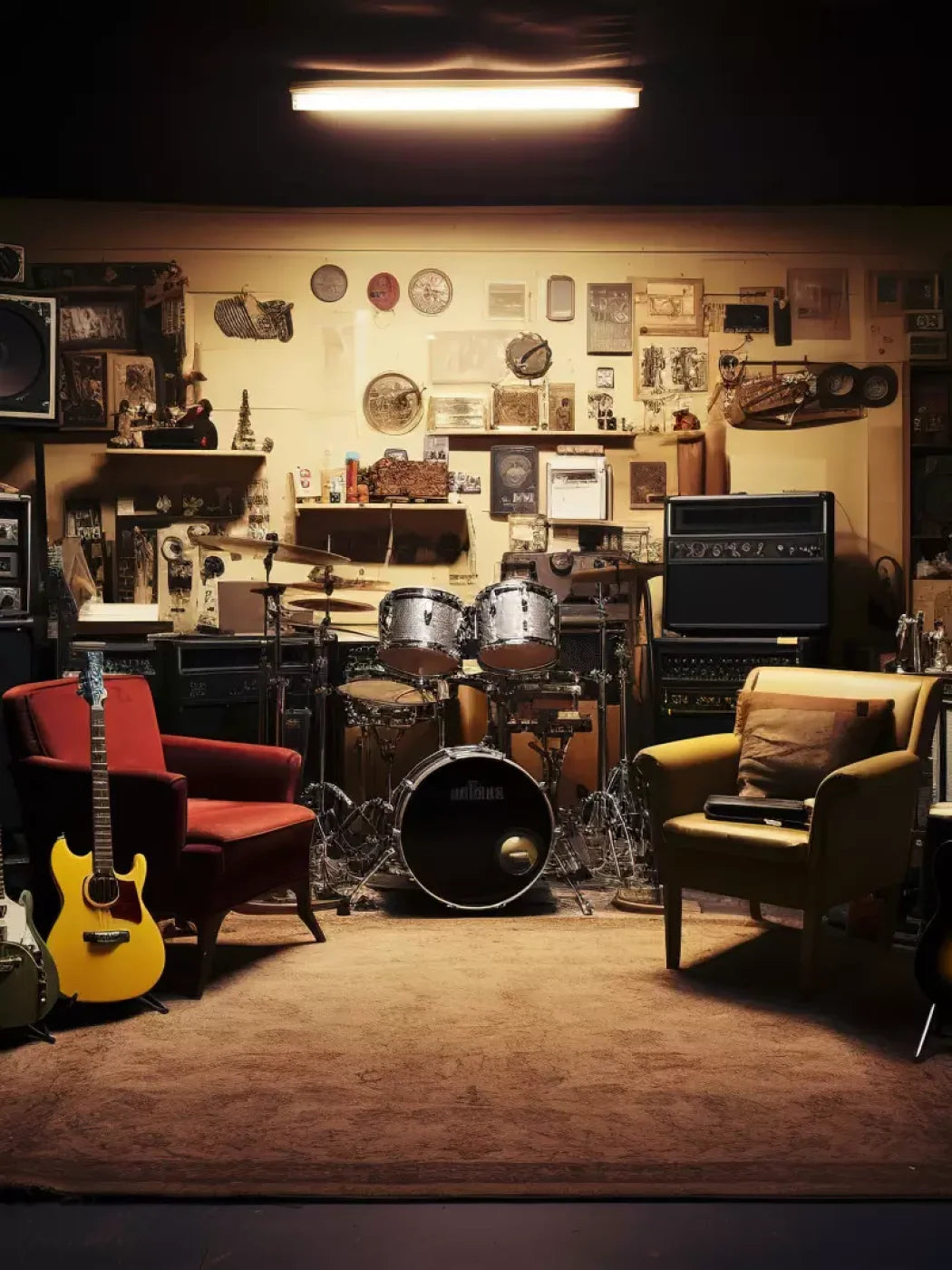 Band Room Ii 5’X6’8 Fleece (60 X 80 Inch) Backdrop