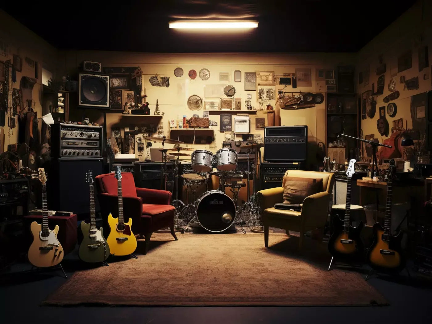 Band Room Ii 6’8X5’ Fleece (80 X 60 Inch) Backdrop