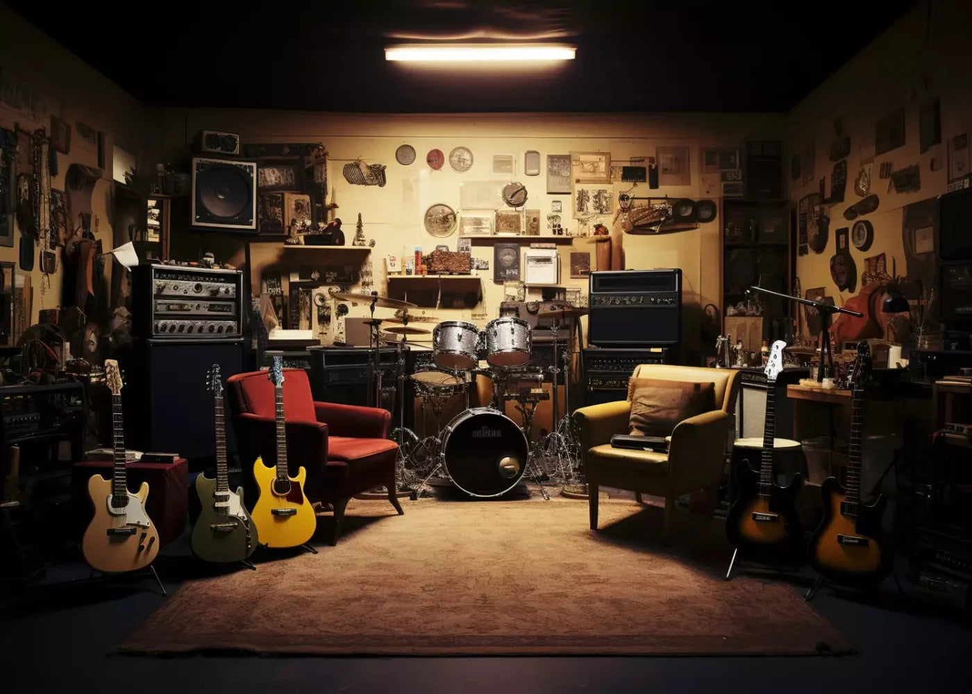 Band Room Ii 7’X5’ Ultracloth (84 X 60 Inch) Backdrop