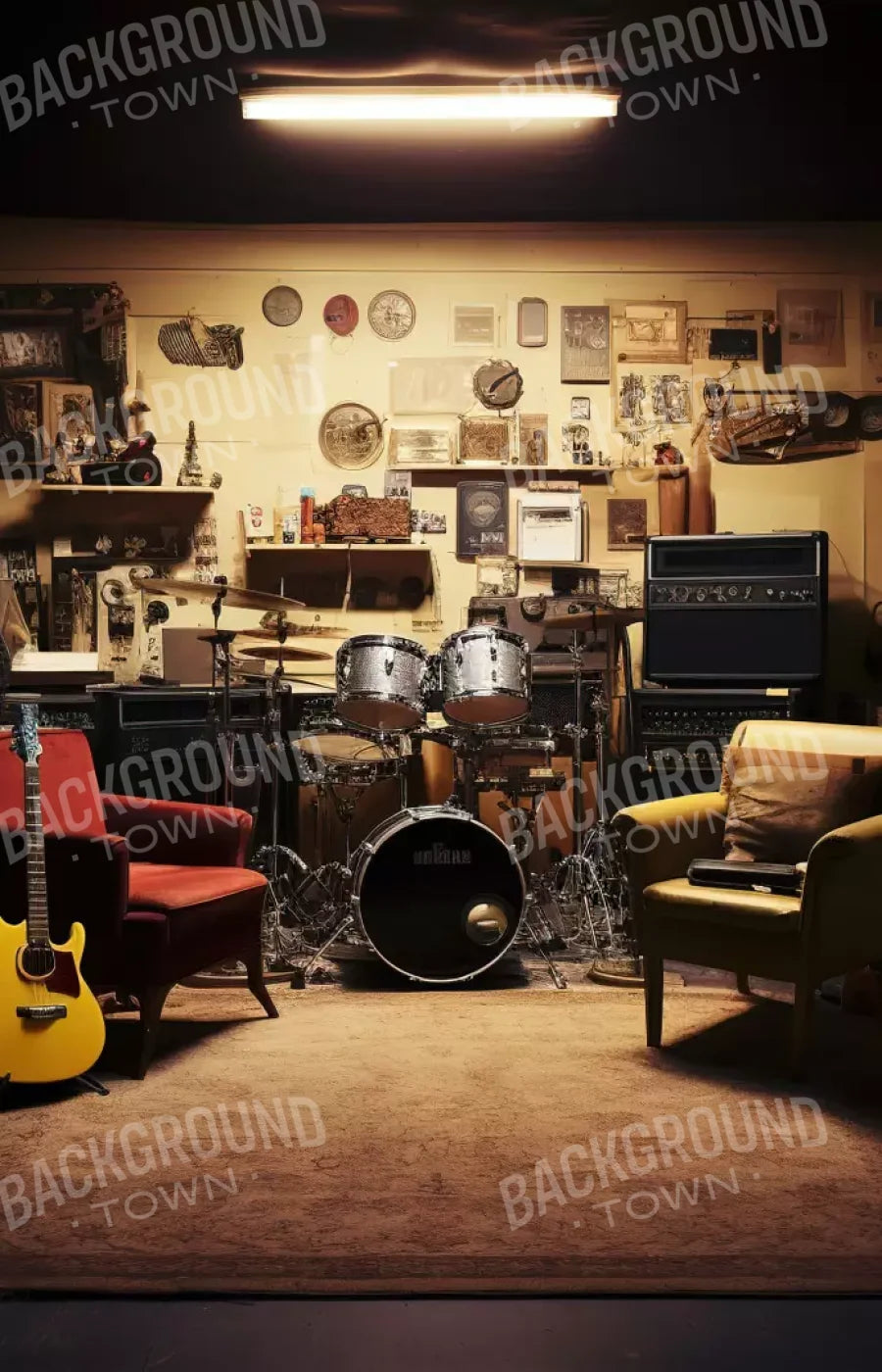 Band Room Ii 9’X14’ Ultracloth (108 X 168 Inch) Backdrop
