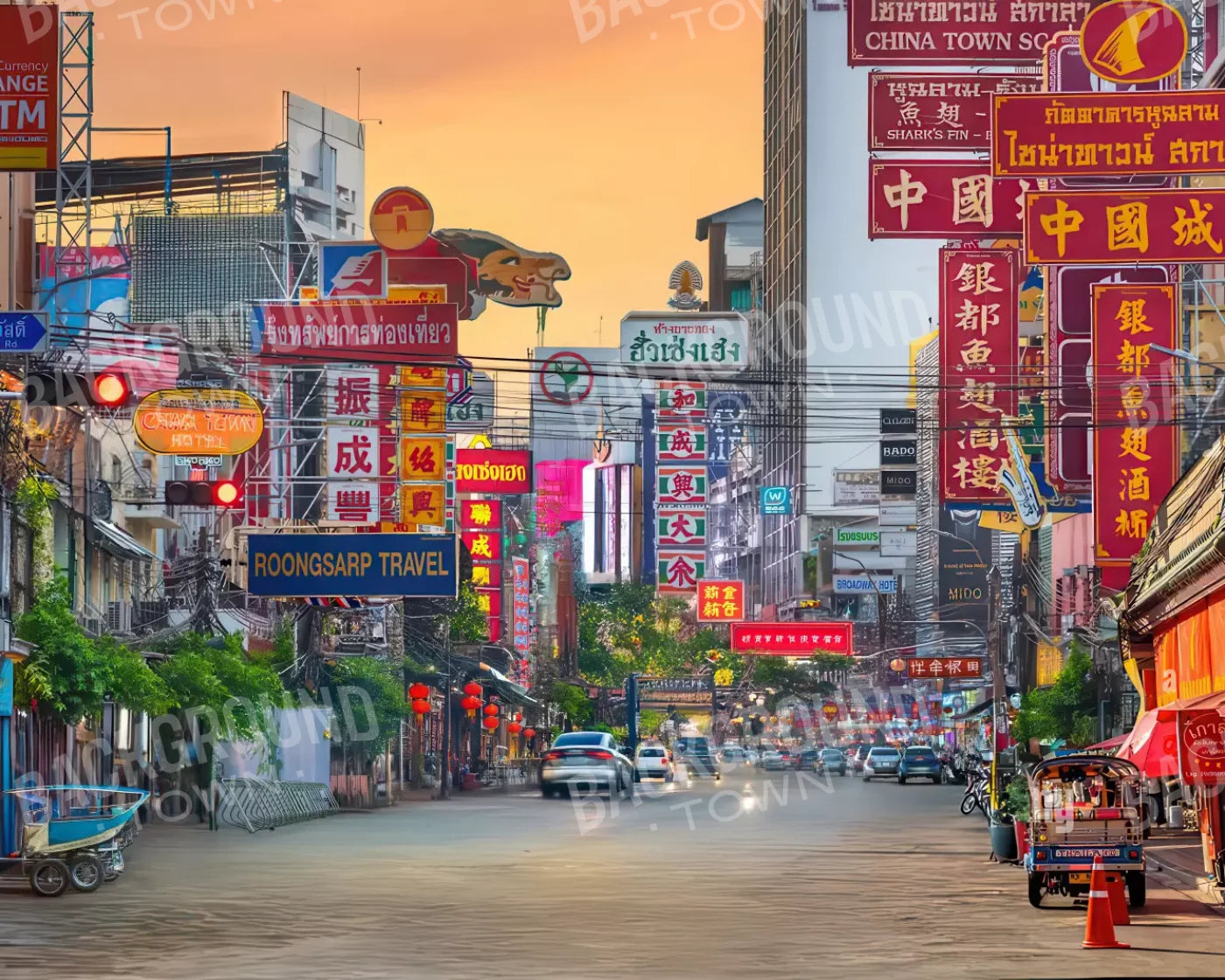 Bangkok Street 10’x8’ Fleece (120 x 96 inch) Backdrop