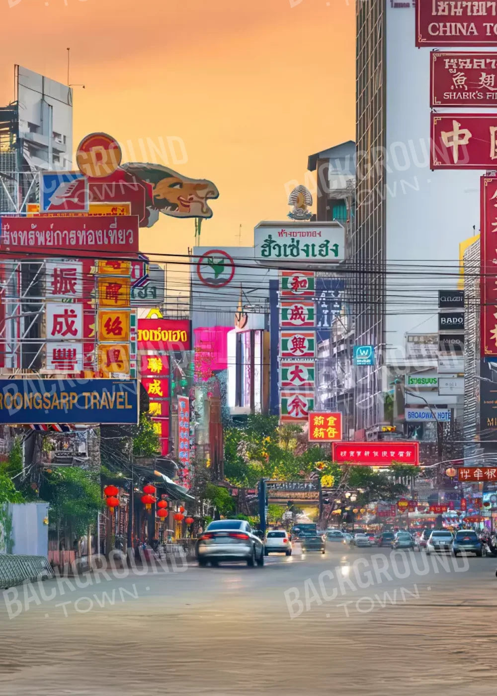 Bangkok Street 5’x7’ UltraCloth (60 x 84 inch) Backdrop