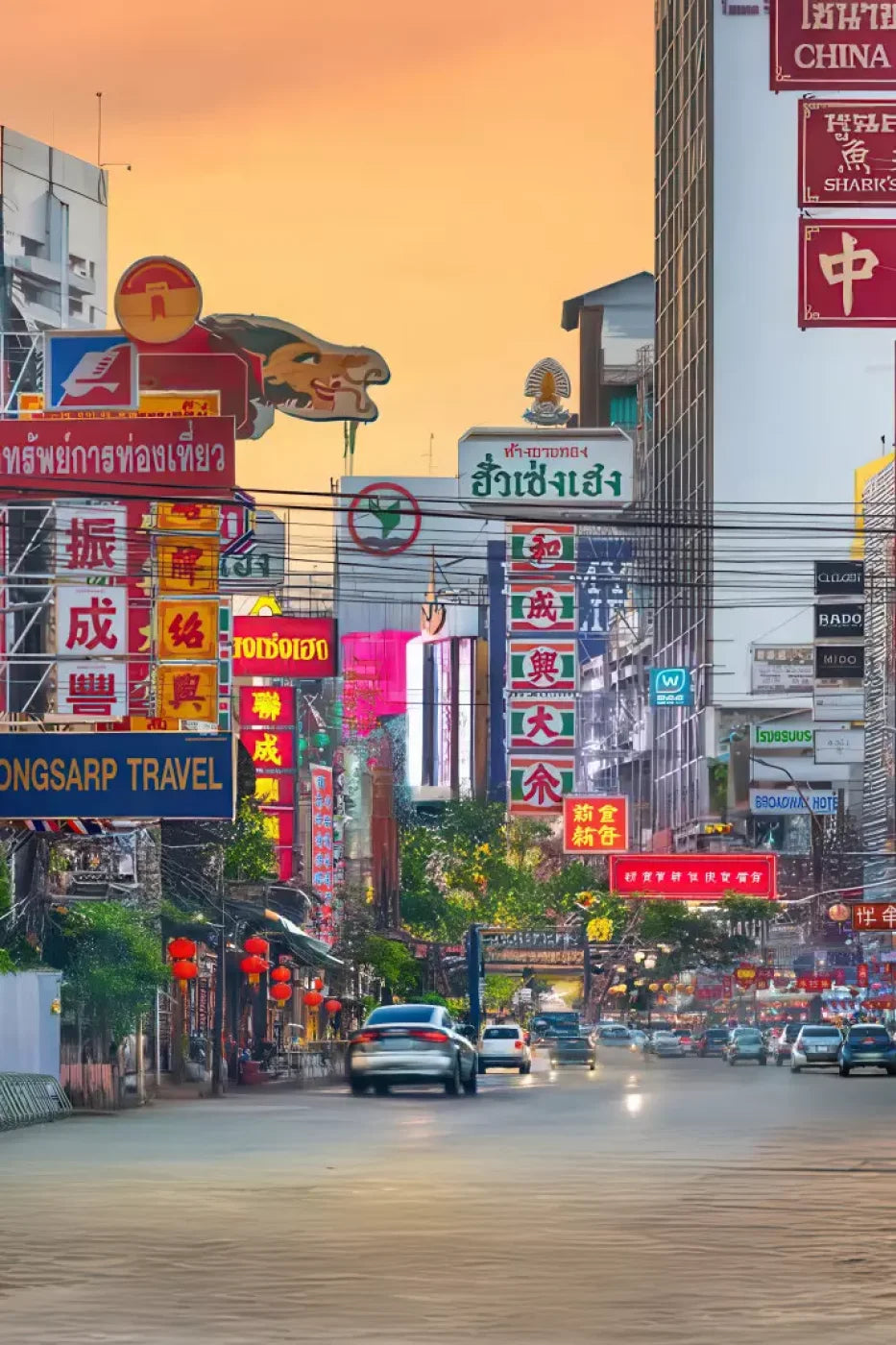 Bangkok Street 8’x12’ UltraCloth (96 x 144 inch) Backdrop