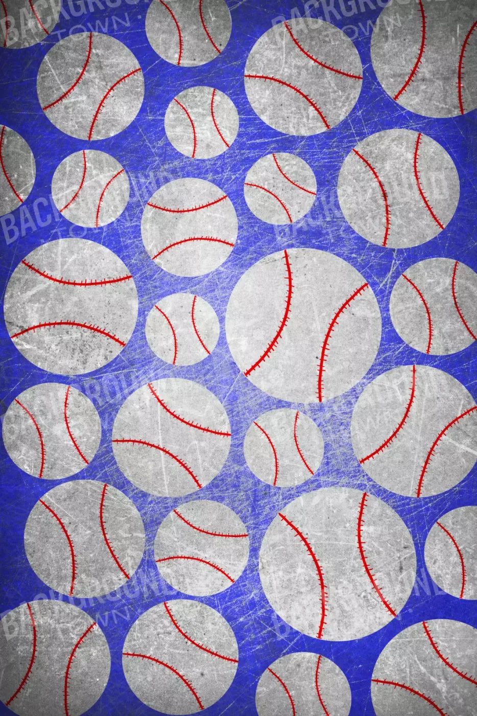 Baseball Dots 5X8 Ultracloth ( 60 X 96 Inch ) Backdrop