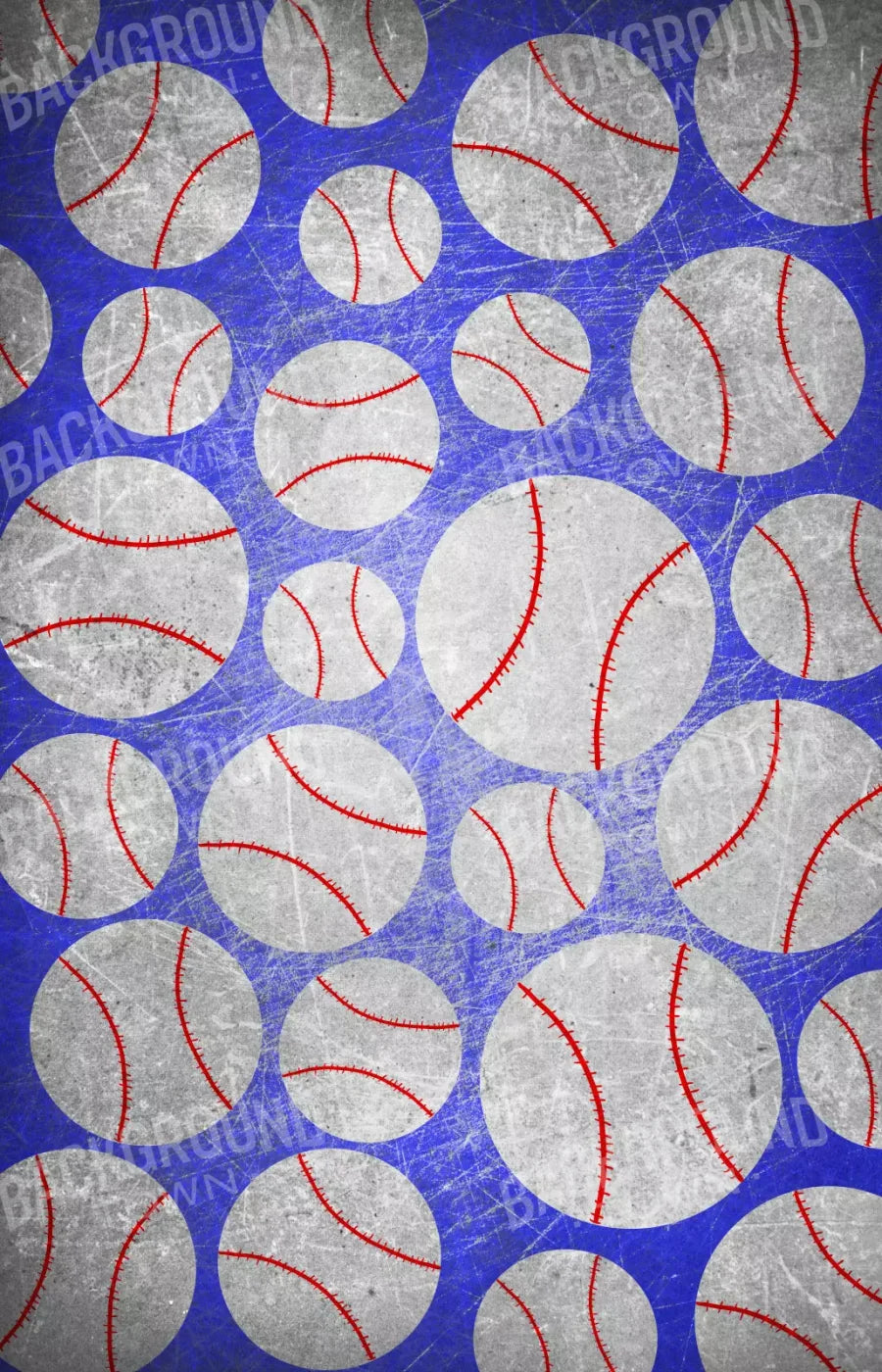 Baseball Dots 8X12 Ultracloth ( 96 X 144 Inch ) Backdrop
