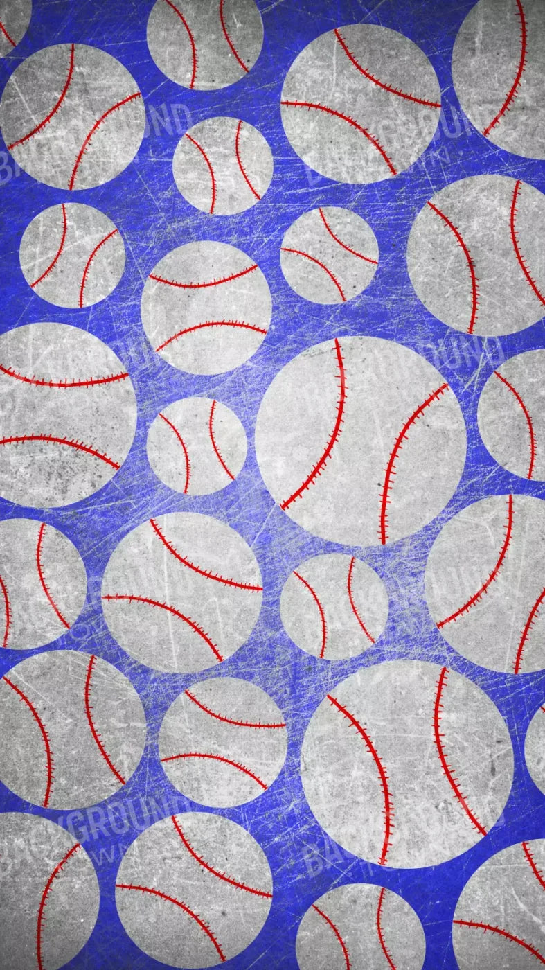 Baseball Dots 8X14 Ultracloth ( 96 X 168 Inch ) Backdrop