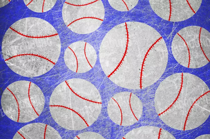 Baseball Dots 8X5 Ultracloth ( 96 X 60 Inch ) Backdrop