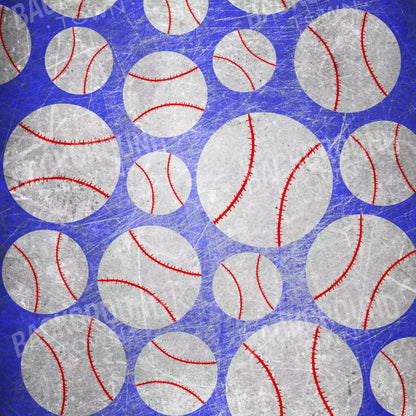 Baseball Dots 8X8 Fleece ( 96 X Inch ) Backdrop