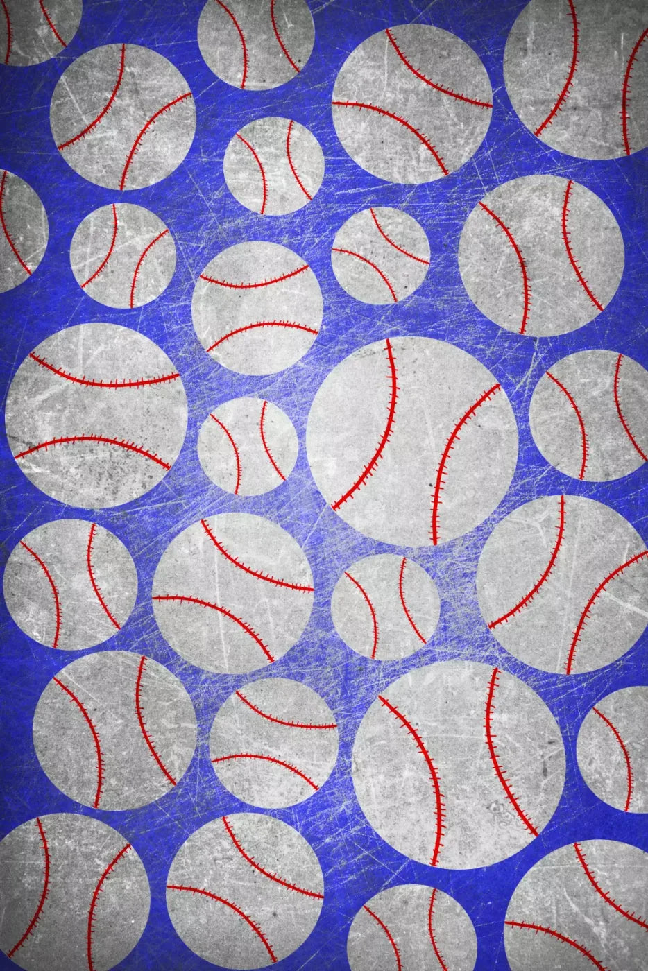 Baseball Dots Backdrop
