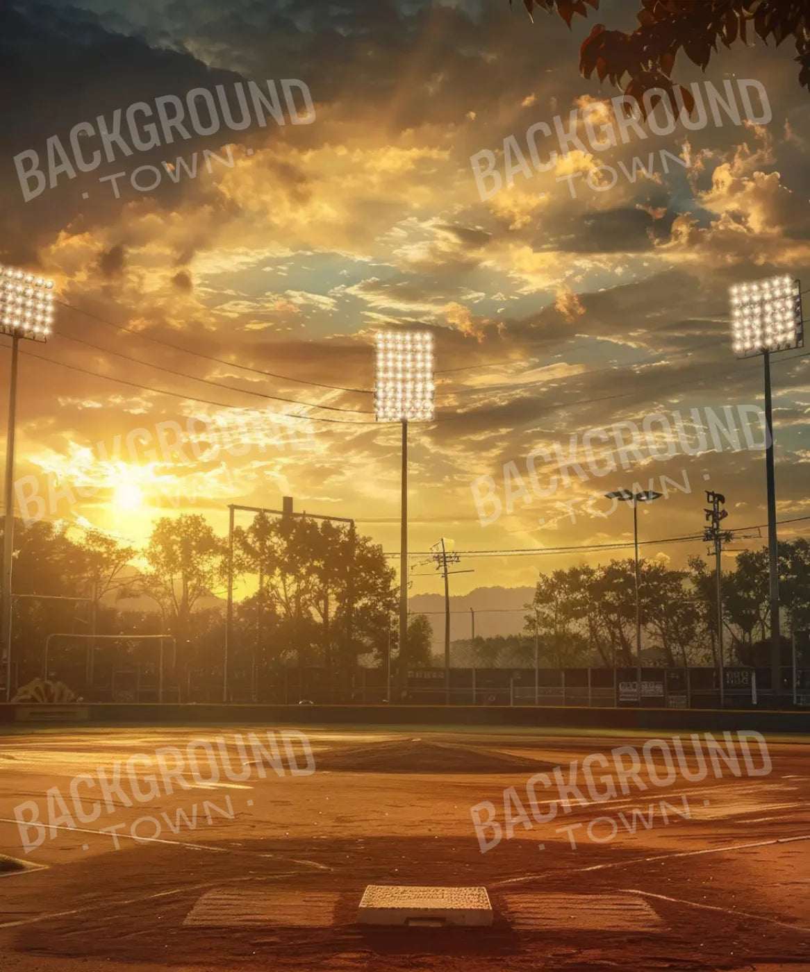 Baseball Evening 10’x12’ UltraCloth (120 x 144 inch) Backdrop