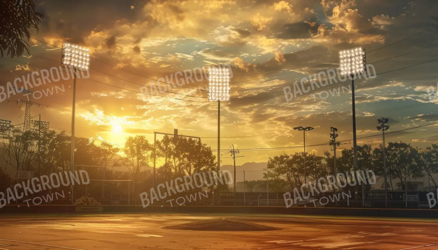 Baseball Evening 14’x8’ UltraCloth (168 x 96 inch) Backdrop