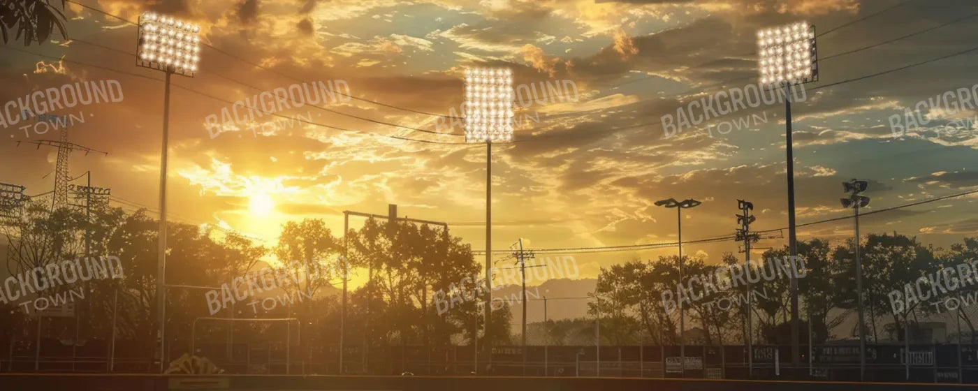 Baseball Evening 20’x8’ UltraCloth (240 x 96 inch) Backdrop