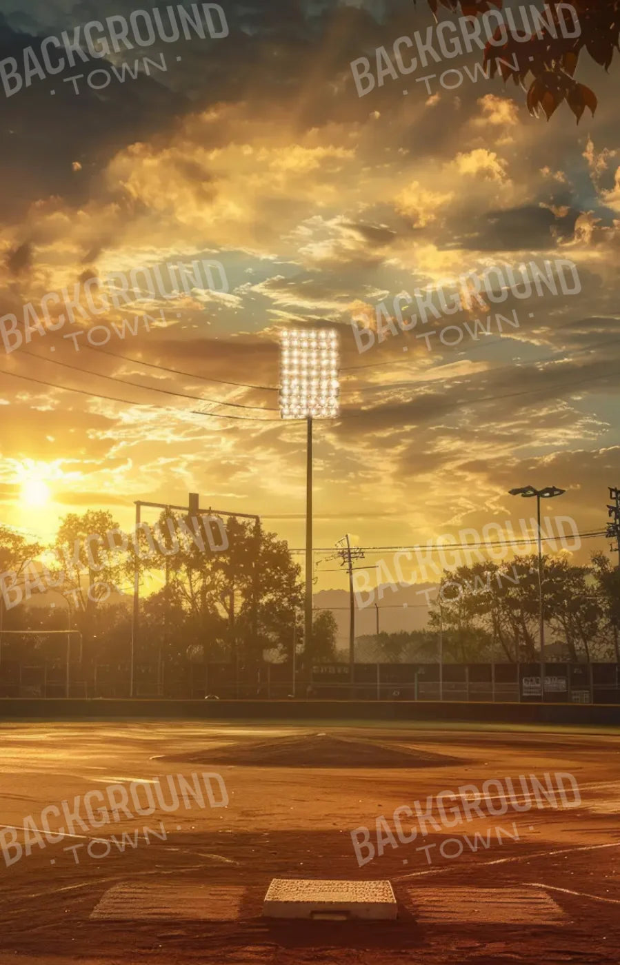 Baseball Evening 9’x14’ UltraCloth (108 x 168 inch) Backdrop
