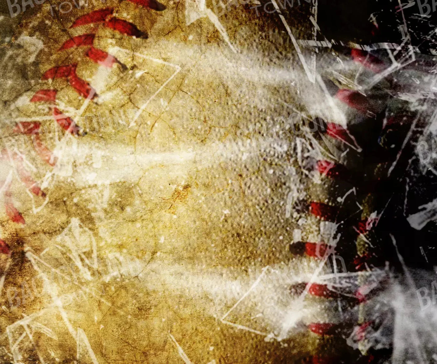 Baseball Grunge 5X42 Fleece ( 60 X 50 Inch ) Backdrop