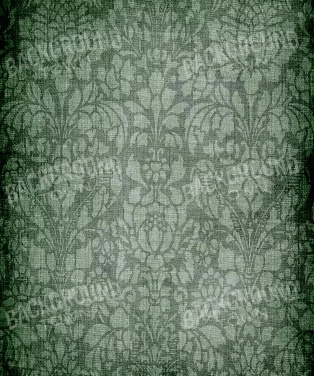 Green Damask Backdrop for Photography