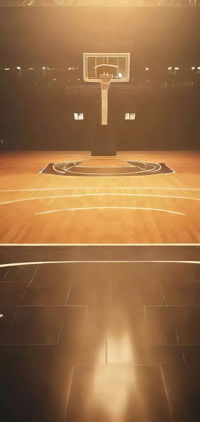 Basketball Court 8X16 Ultracloth ( 96 X 192 Inch ) Backdrop