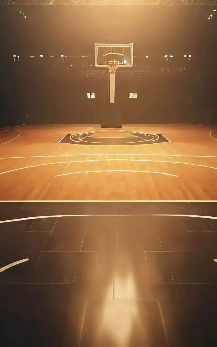 Basketball Court 9X14 Ultracloth ( 108 X 168 Inch ) Backdrop