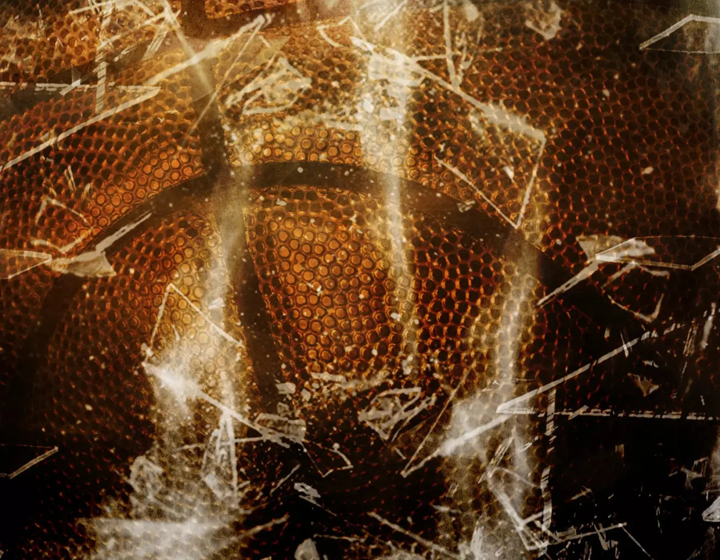 Basketball Grunge 8X6 Fleece ( 96 X 72 Inch ) Backdrop