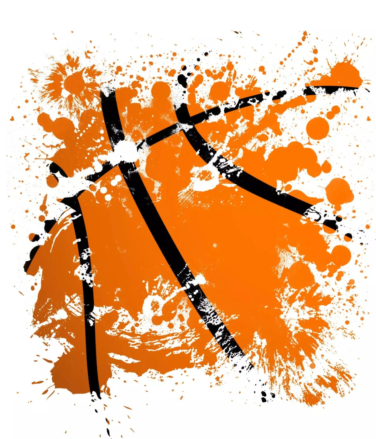Basketball Splatter 10X12 Ultracloth ( 120 X 144 Inch ) Backdrop