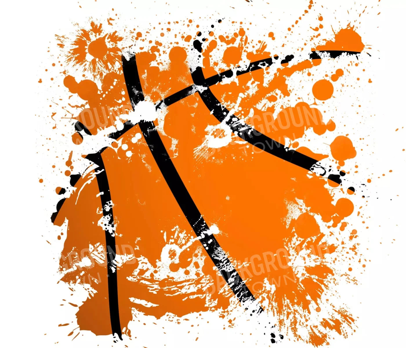 Basketball Splatter 12X10 Ultracloth ( 144 X 120 Inch ) Backdrop