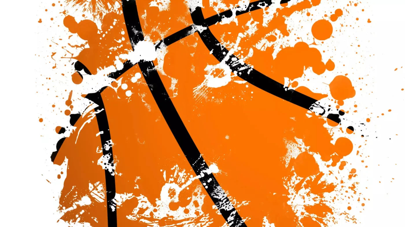 Basketball Splatter 14X8 Ultracloth ( 168 X 96 Inch ) Backdrop