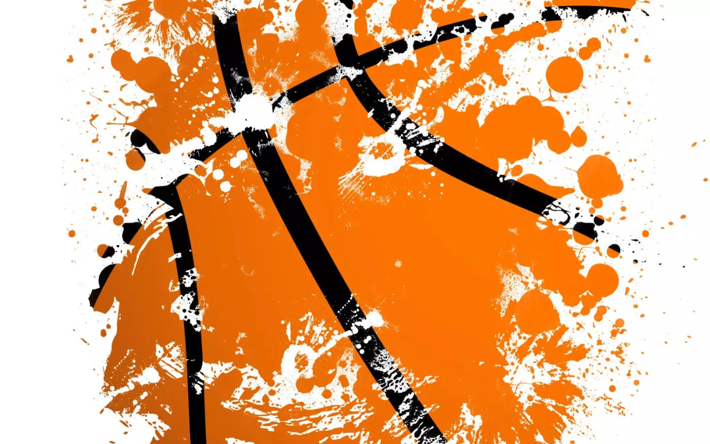 Basketball Splatter 14X9 Ultracloth ( 168 X 108 Inch ) Backdrop