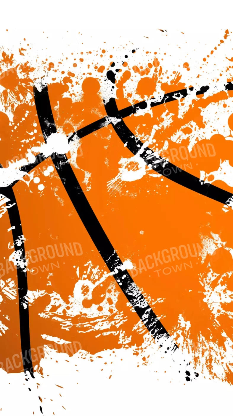 Basketball Splatter 8X14 Ultracloth ( 96 X 168 Inch ) Backdrop