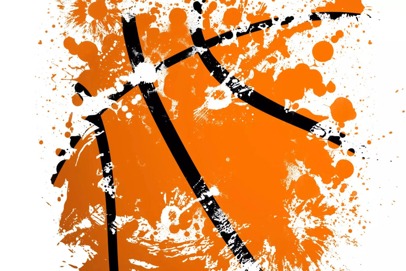 Basketball Splatter 8X5 Ultracloth ( 96 X 60 Inch ) Backdrop